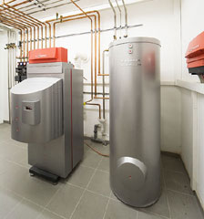 Solarspeicher mit Gasbrennwertkessel